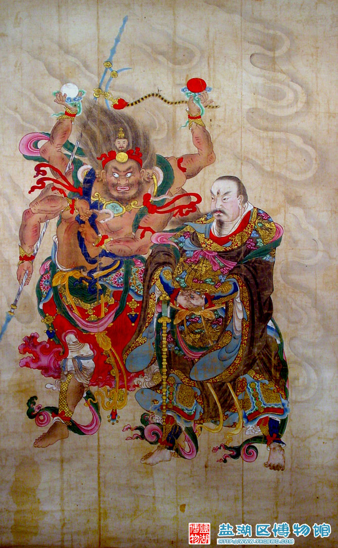 清天篷元帅水陆画轴