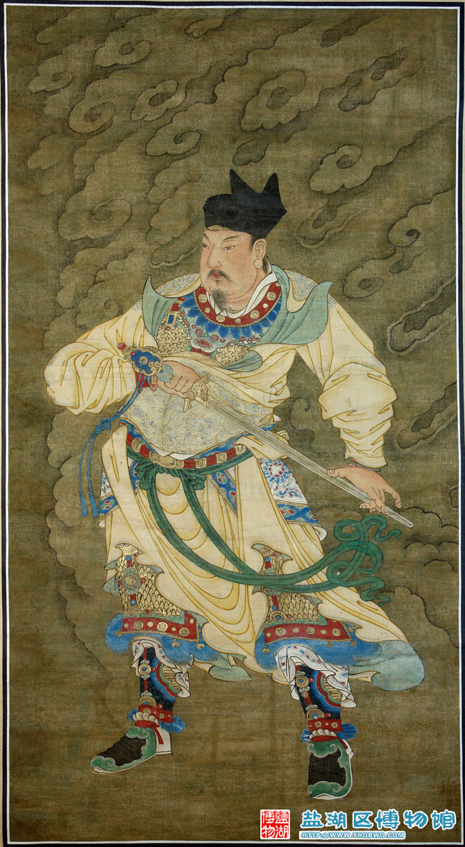 清护法神将水陆画轴