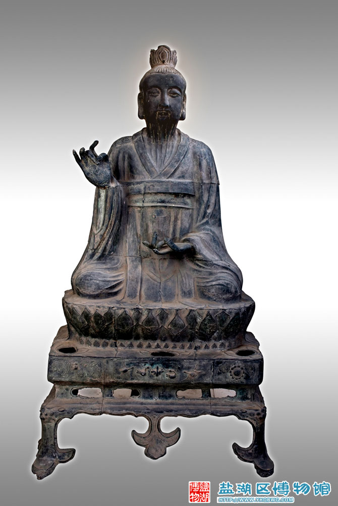 明铜三清坐像