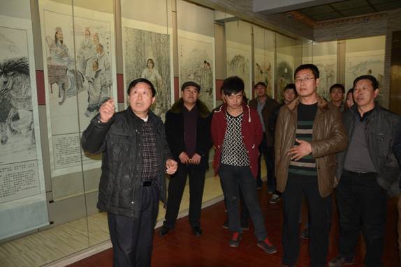 我馆举办“大舜之光”----刘拴安大舜故事绘画展